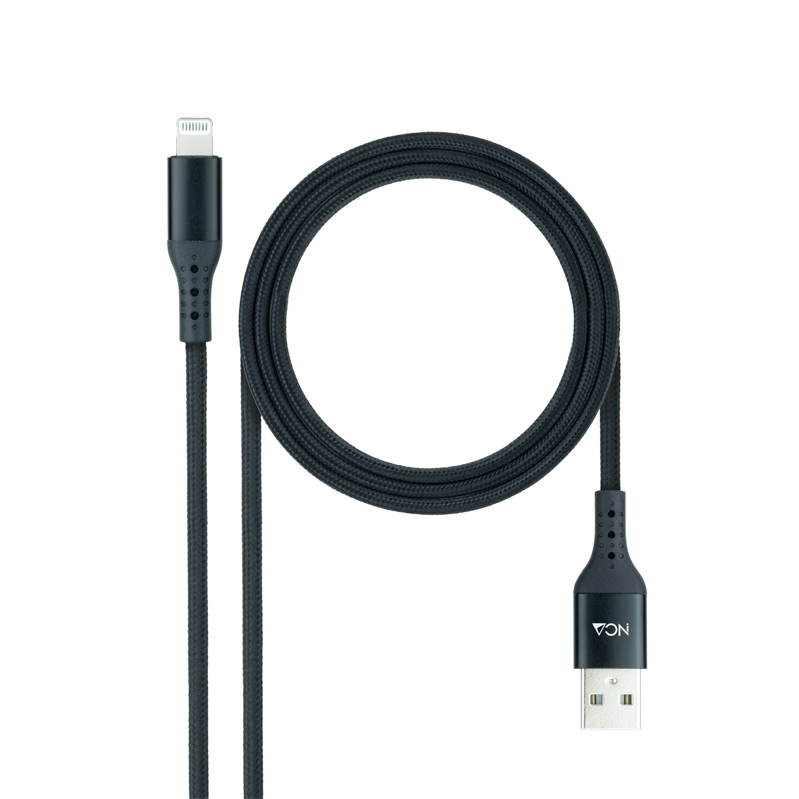 Picture of Picture of Cabo Lightning Nanocable Lightning/M > USB A/M Coiled 1M Preto