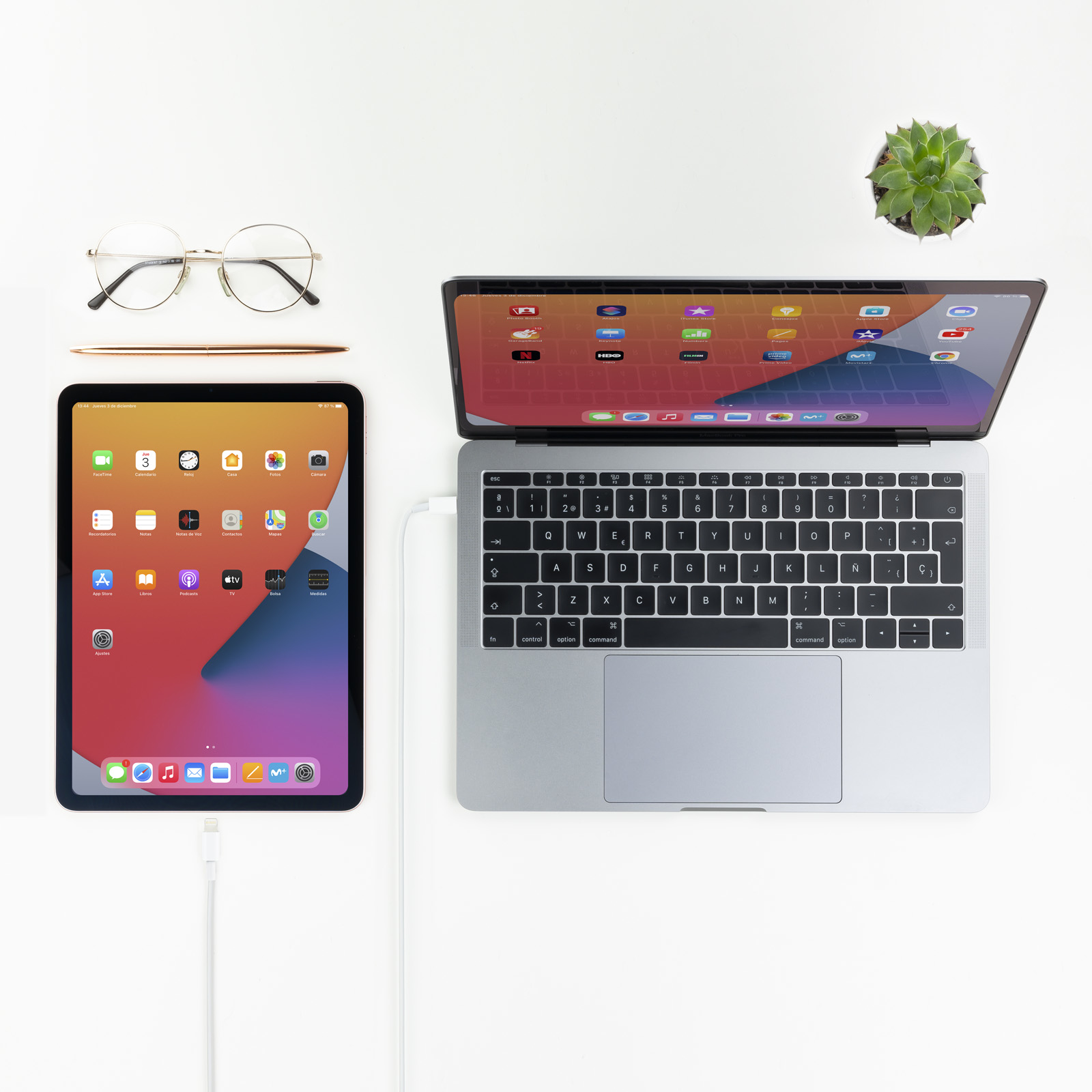 Nanocable - Cabo Lightning Nanocable Lightning > USB-C 1 M