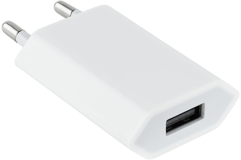 Nanocable - Mini Carregador Nanocable USB 5V/1A Branco