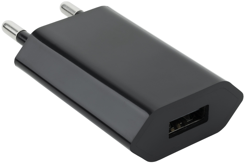 Nanocable - Mini Carregador USB Nanocable 5V/1A Preto