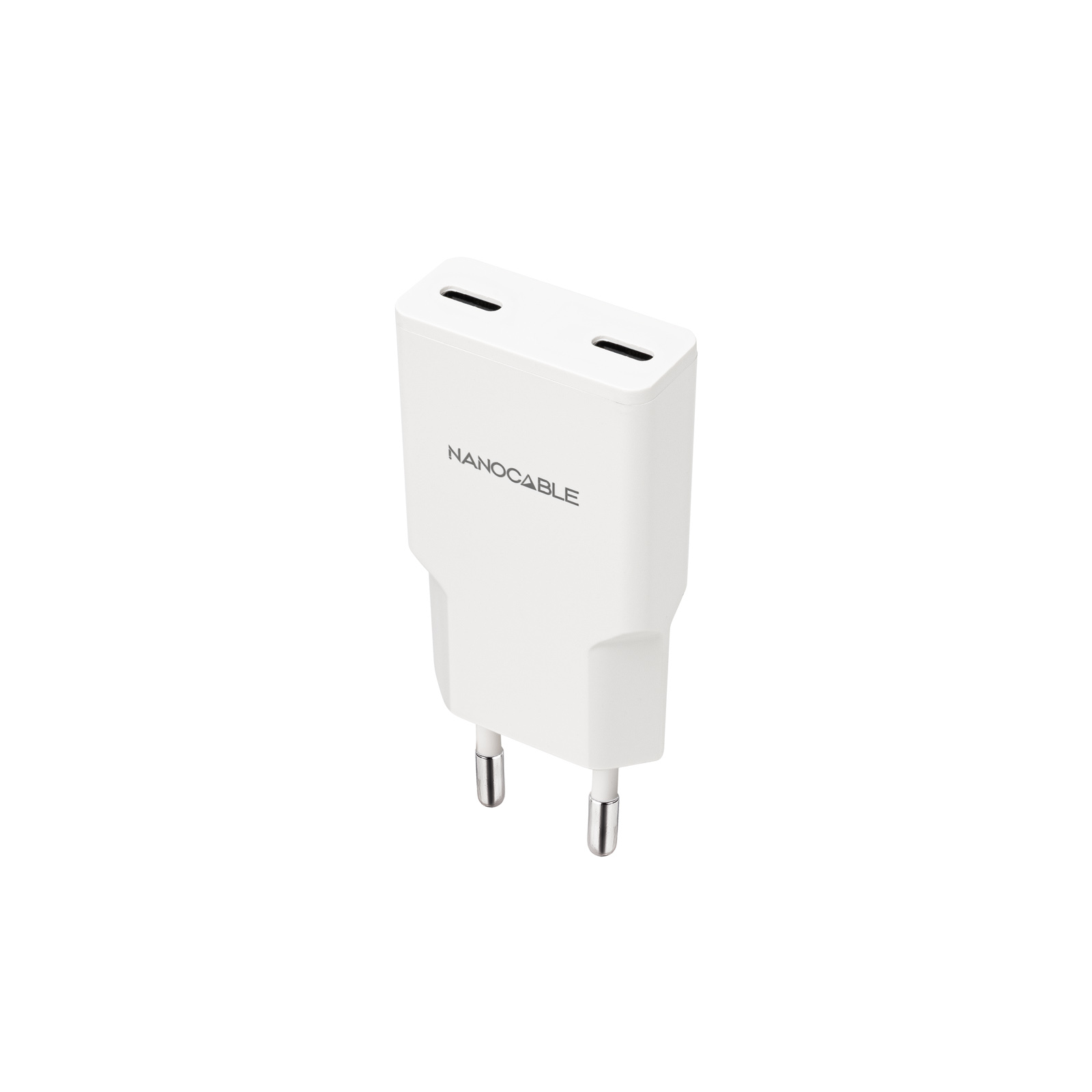 Nanocable - Carregador Nanocable 2xUSB-C/PD 30W, Branco