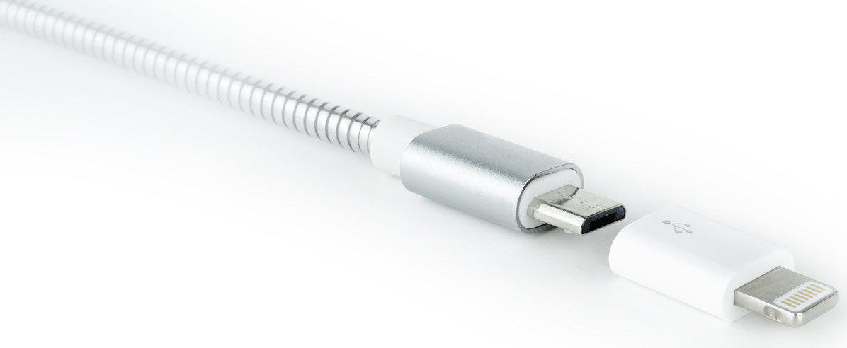 Nanocable - Adaptador USB Nanocable Tipo Lightning/M-M-Micro B/F Branco
