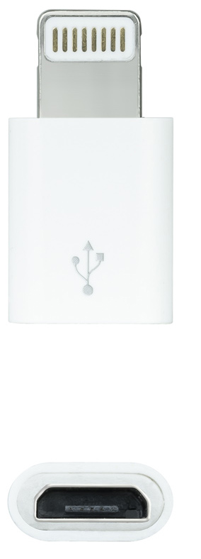 Nanocable - Adaptador USB Nanocable Tipo Lightning/M-M-Micro B/F Branco