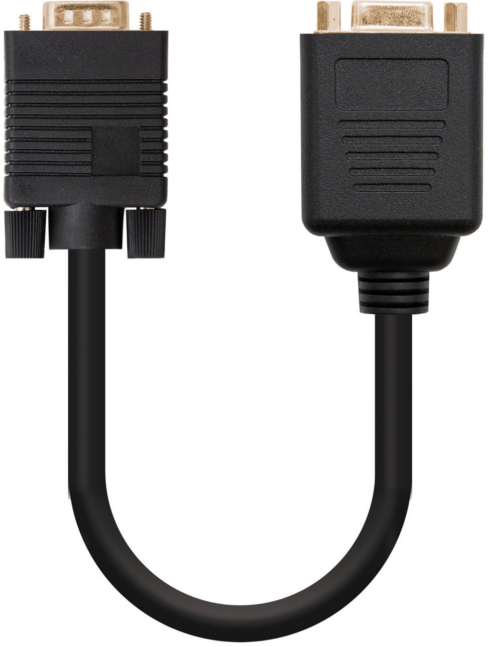 Nanocable - Cabo Bifurcador Nanocable SVGA(3C/9), VGA/M-2xVGA/F 20 CM
