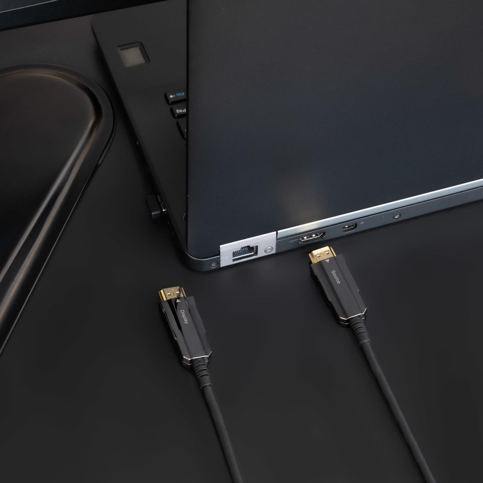 Nanocable - Cabo Nanocable HDMI V2.0 AOC 18Gbps 20M Preto
