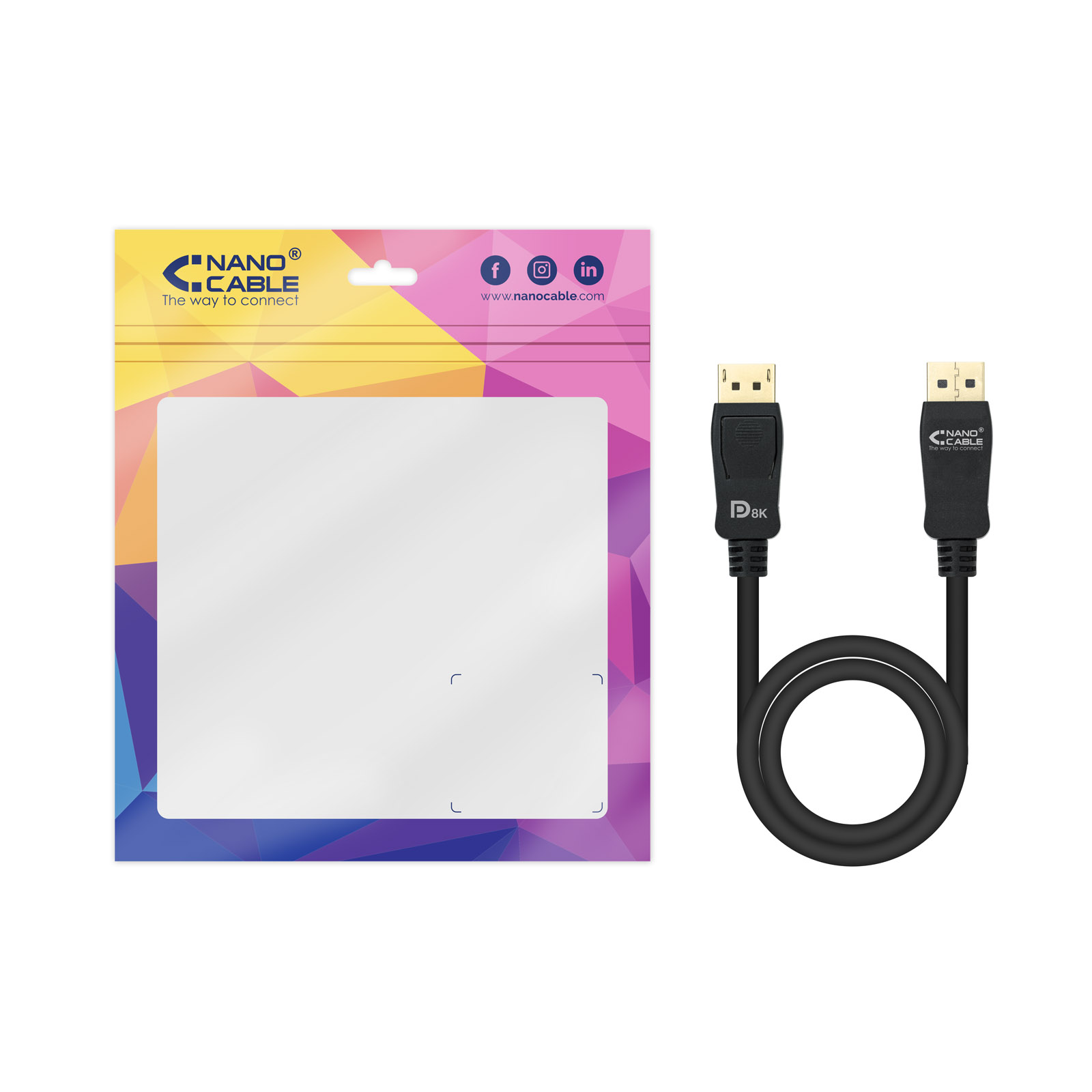 Nanocable - Cabo DisplayPort 1.4 Nanocable DP M/M 1.5 M Certificado VESA