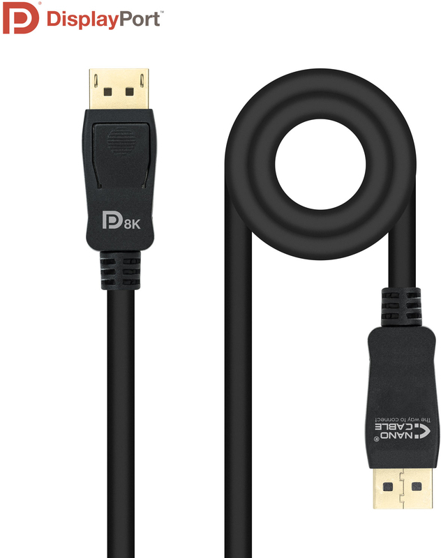 Nanocable - Cabo DisplayPort 1.4 Nanocable DP M/M 3 M Certificado VESA