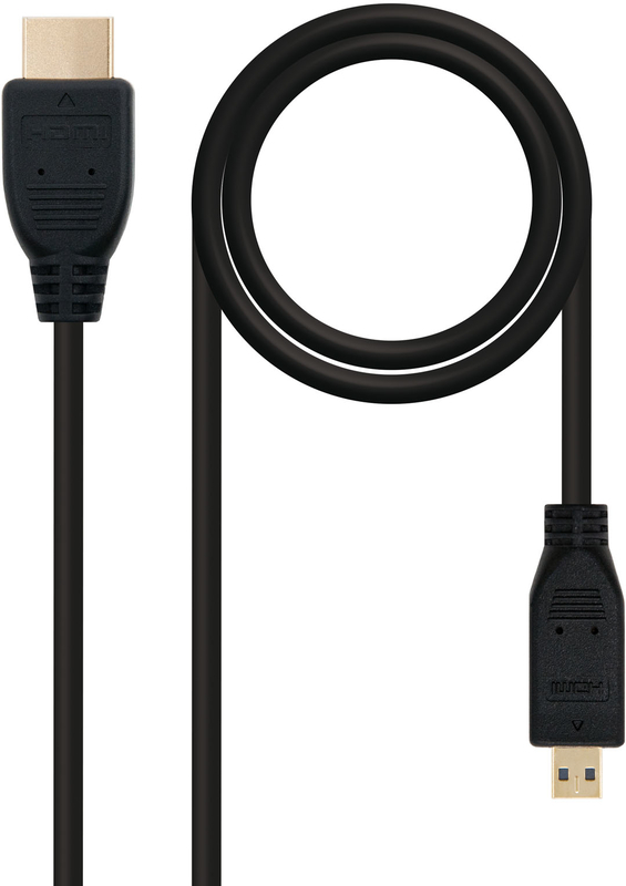 Nanocable - Cabo Micro HDMI V1.4 HEC Nanocable A/M-D/M 1.8 M