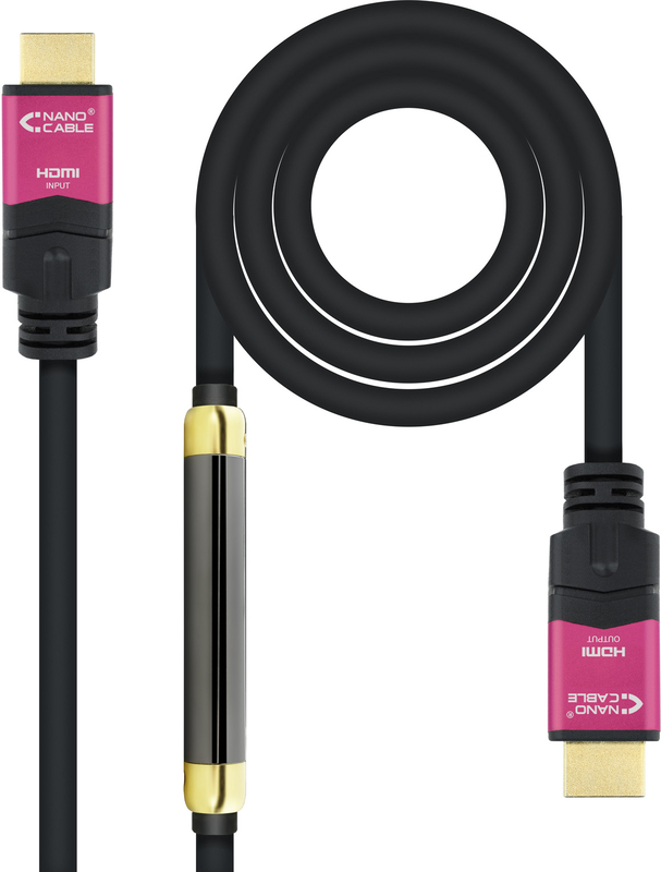 Nanocable - Cabo HDMI V2.0 4K@60Hz 18Gbps Nanocable A M/M 25 M Premium Preto