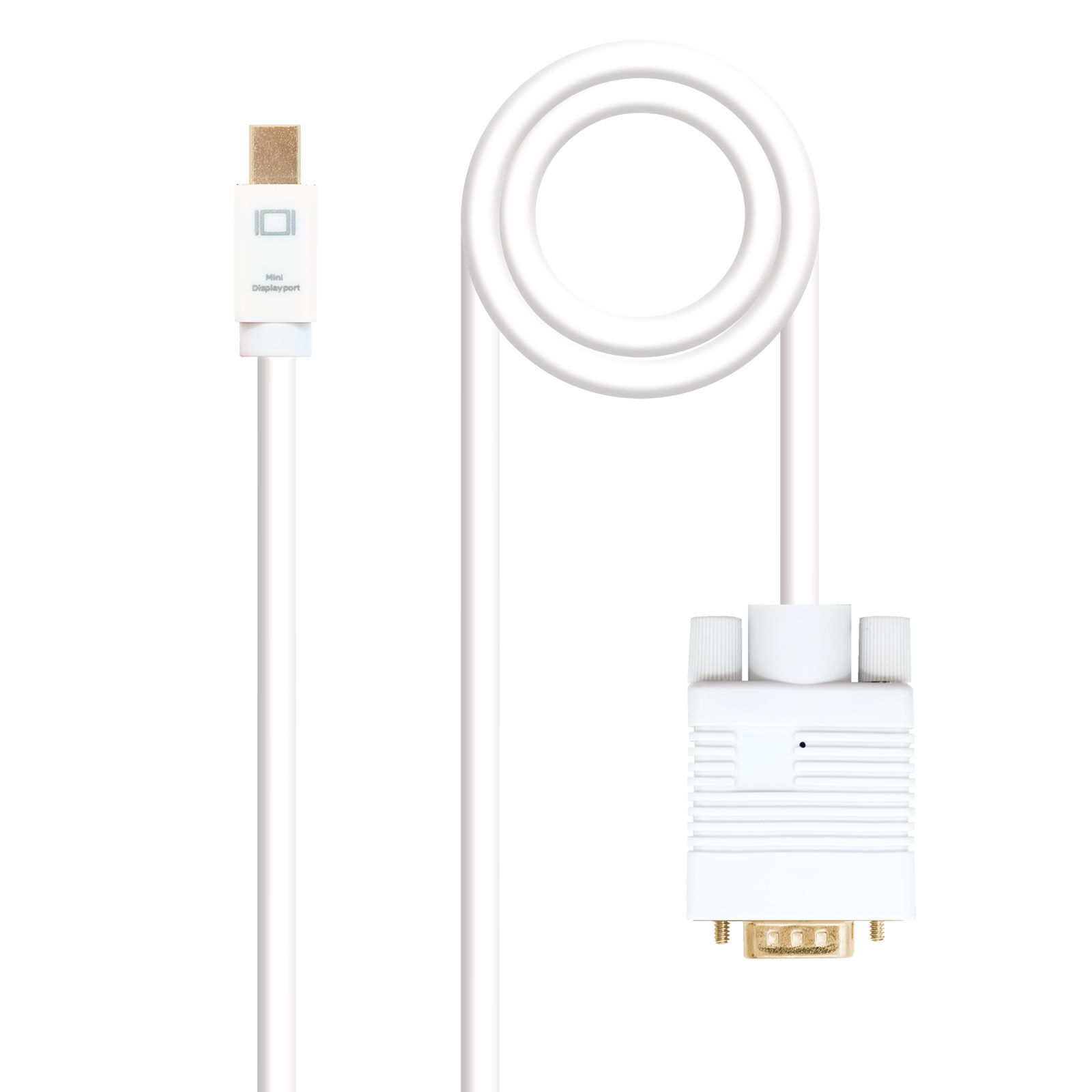 Nanocable - Cabo Conversor Nanocable Mini DisplayPort/M > VGA/M 2 M Branco