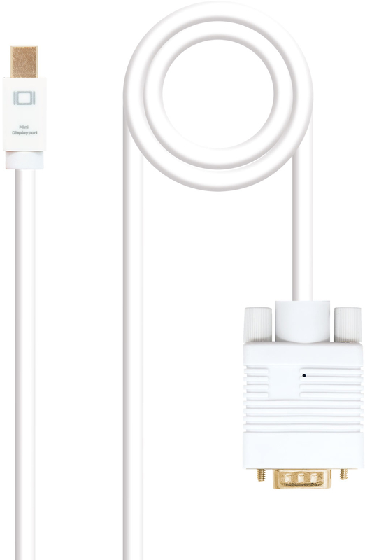 Nanocable - Cabo Conversor Nanocable Mini DisplayPort/M > VGA/M 5 M Branco