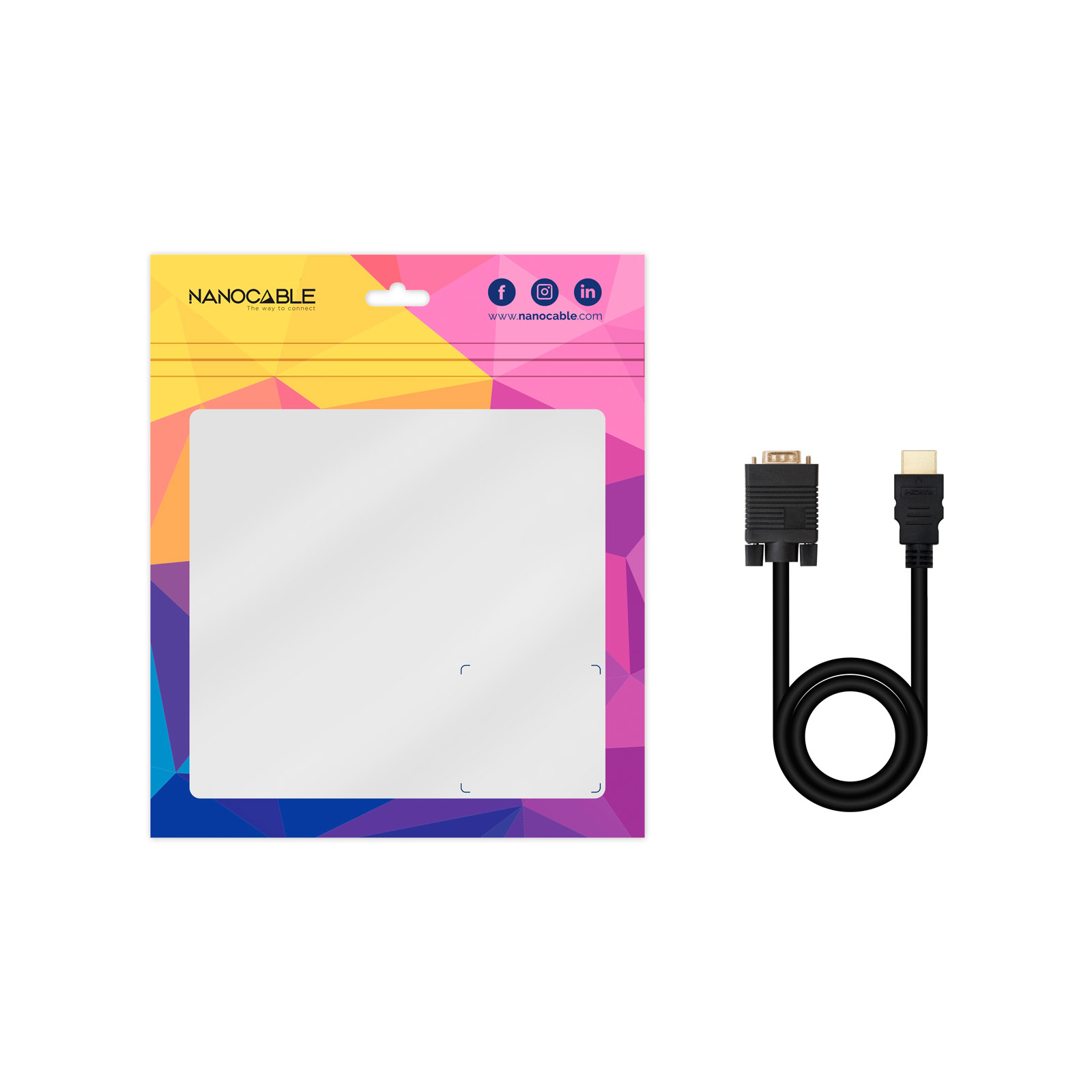 Nanocable - Cabo Conversor Nanocable HDMI > VGA 1.8 M Preto