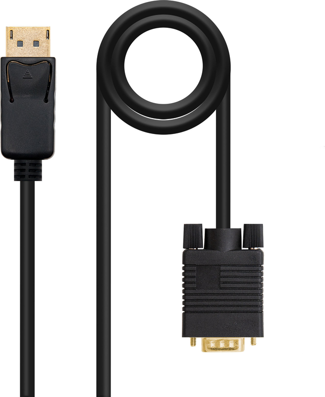 Nanocable - Cabo Conversor Nanocable DisplayPort/M > VGA/M 5 M Preto
