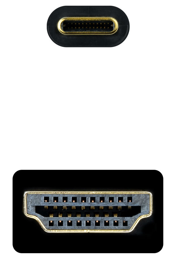 Nanocable - Cabo Conversor Nanocable USB-C > HDMI 1.4 4K@30HZ 1.8 M Preto