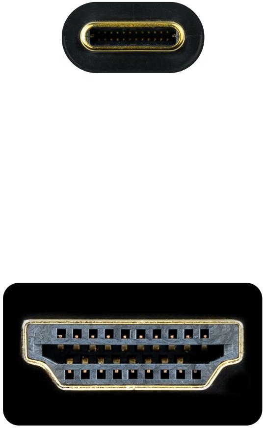 Nanocable - Cabo Conversor Nanocable USB-C > HDMI 1.4 4K@30HZ 3 M Preto
