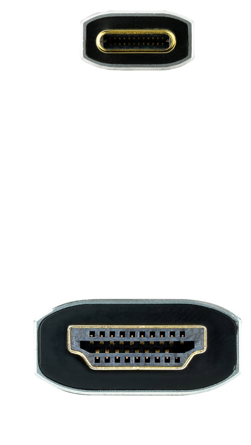 Nanocable - Cabo Conversor Nanocable USB-C > HDMI 2.1 8K@60HZ 1.8 M Preto