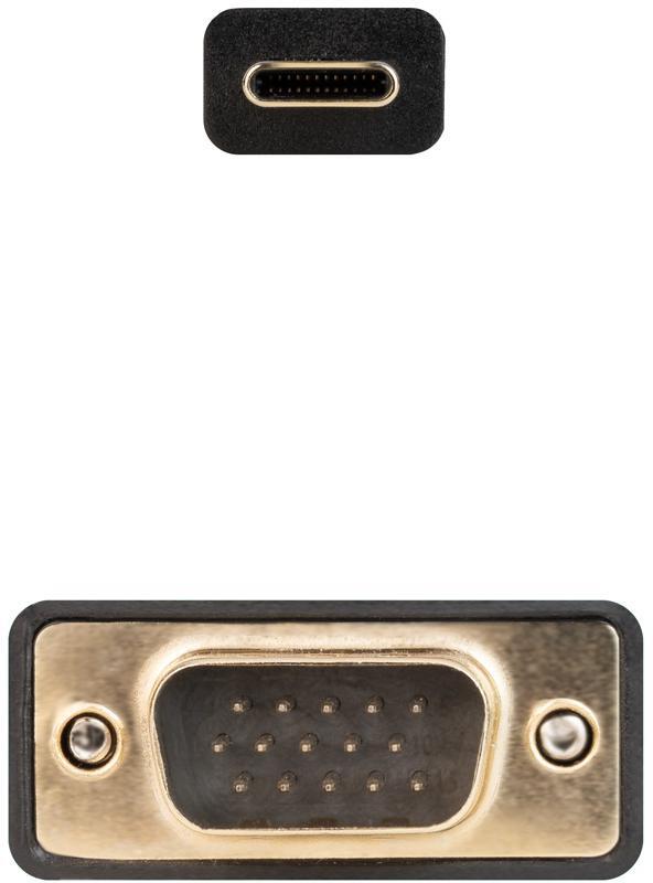 Nanocable - Cabo Conversor Nanocable USB-C > VGA 1.8 M Preto