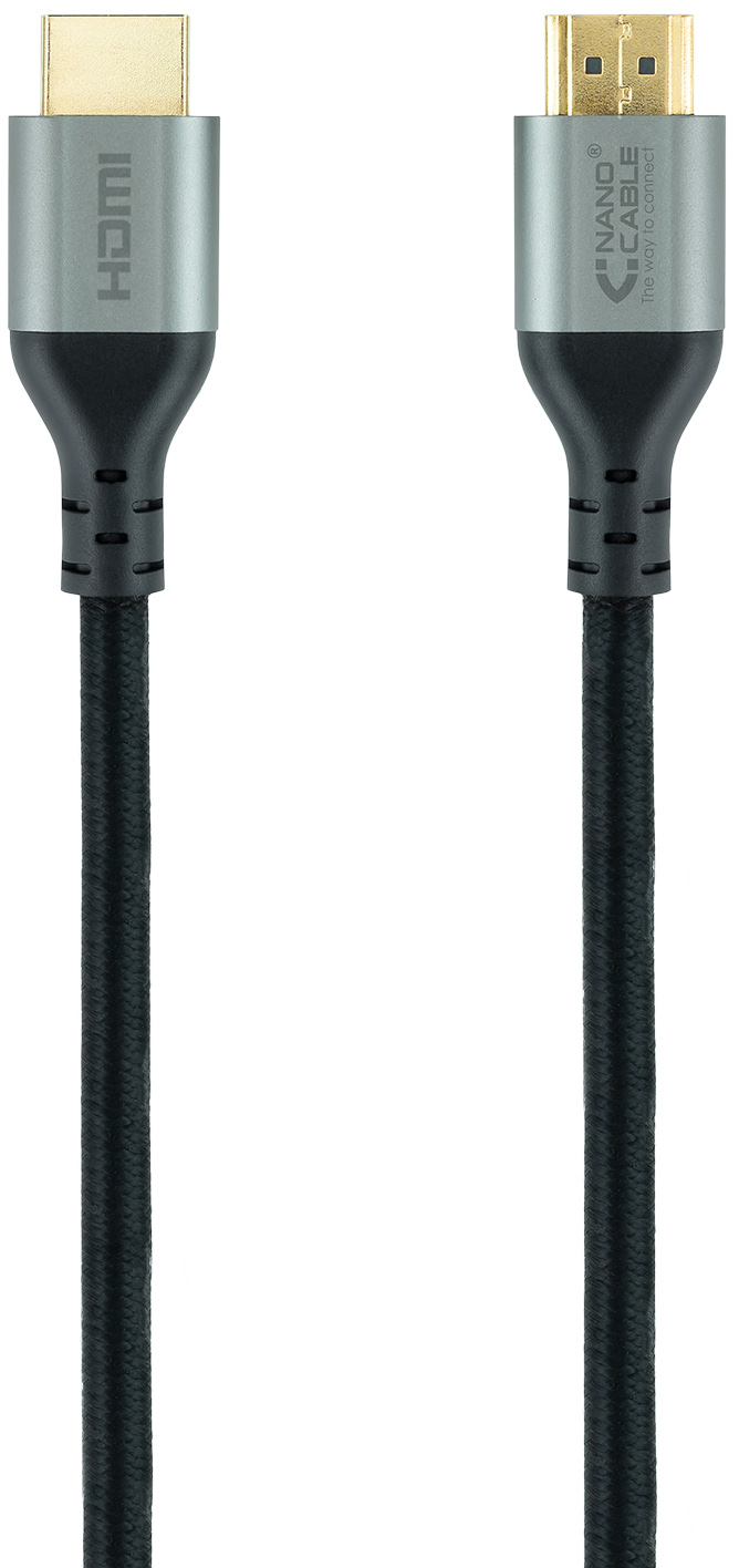 Nanocable - Cabo HDMI V2.1 Ultra High Speed Nanocable A M/M 1 M Preto Certificado ULTRA
