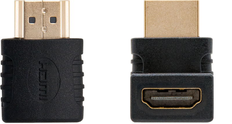 Nanocable - Adaptador Angular Nanocable HDMI M/F Preto
