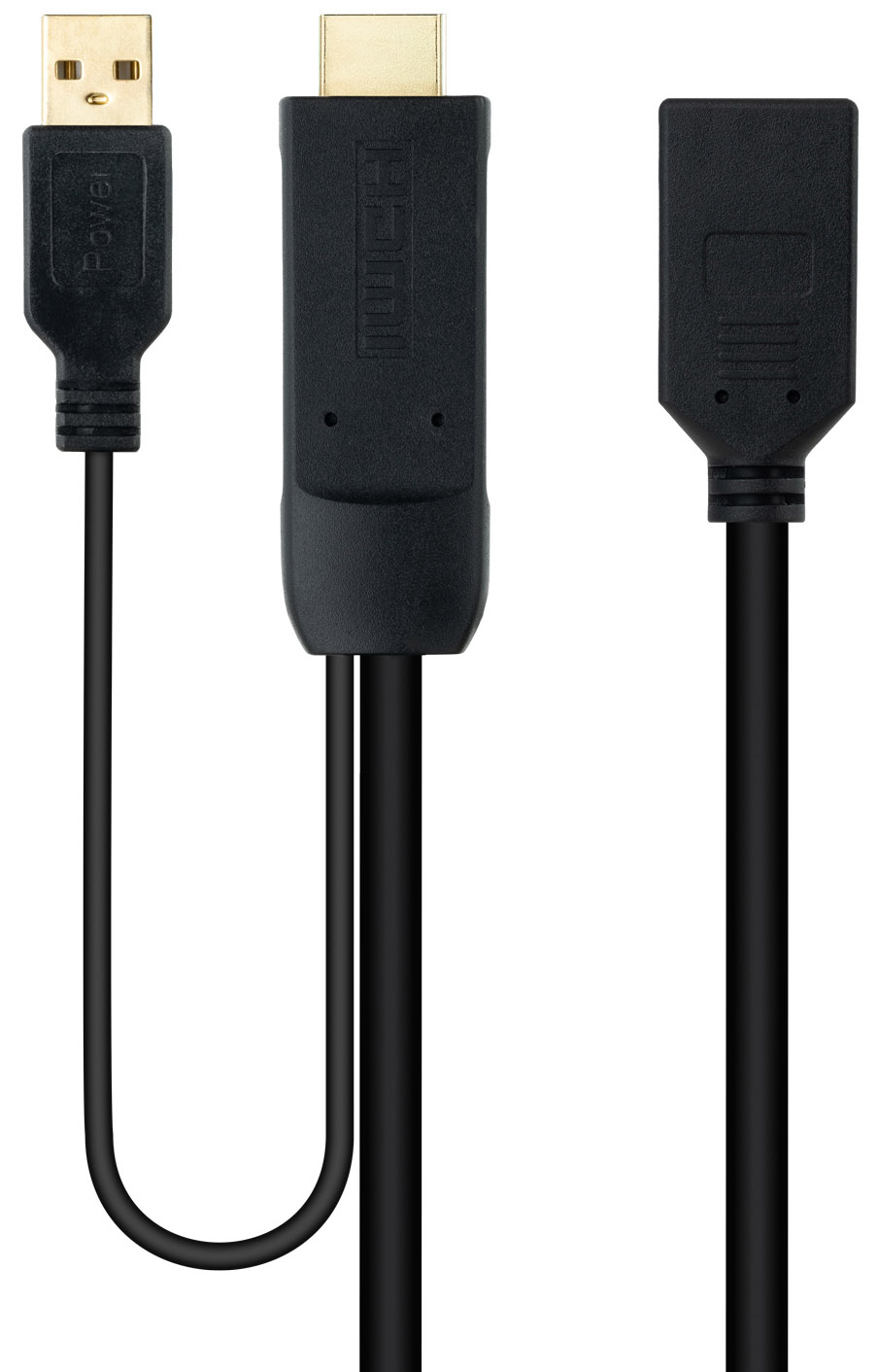Picture of Picture of Adaptador Nanocable HDMI 2.0 > DisplayPort V1.2 0.2 M Preto