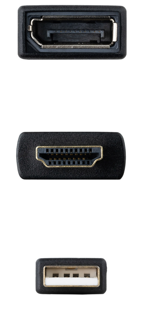 Nanocable - Adaptador Nanocable HDMI 2.0 > DisplayPort V1.2 0.2 M Preto
