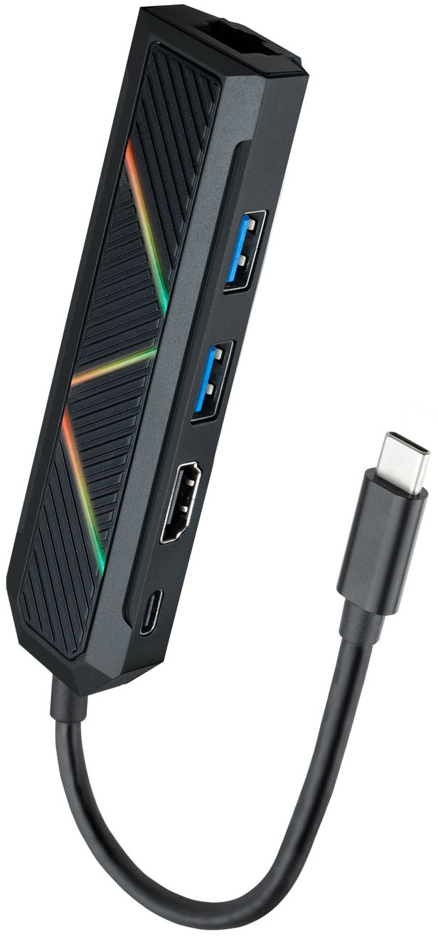 Nanocable - Hub USB-C Nanocable 2x USB-A / USB-C PD 3.0 (100W) / HDMI / RJ45