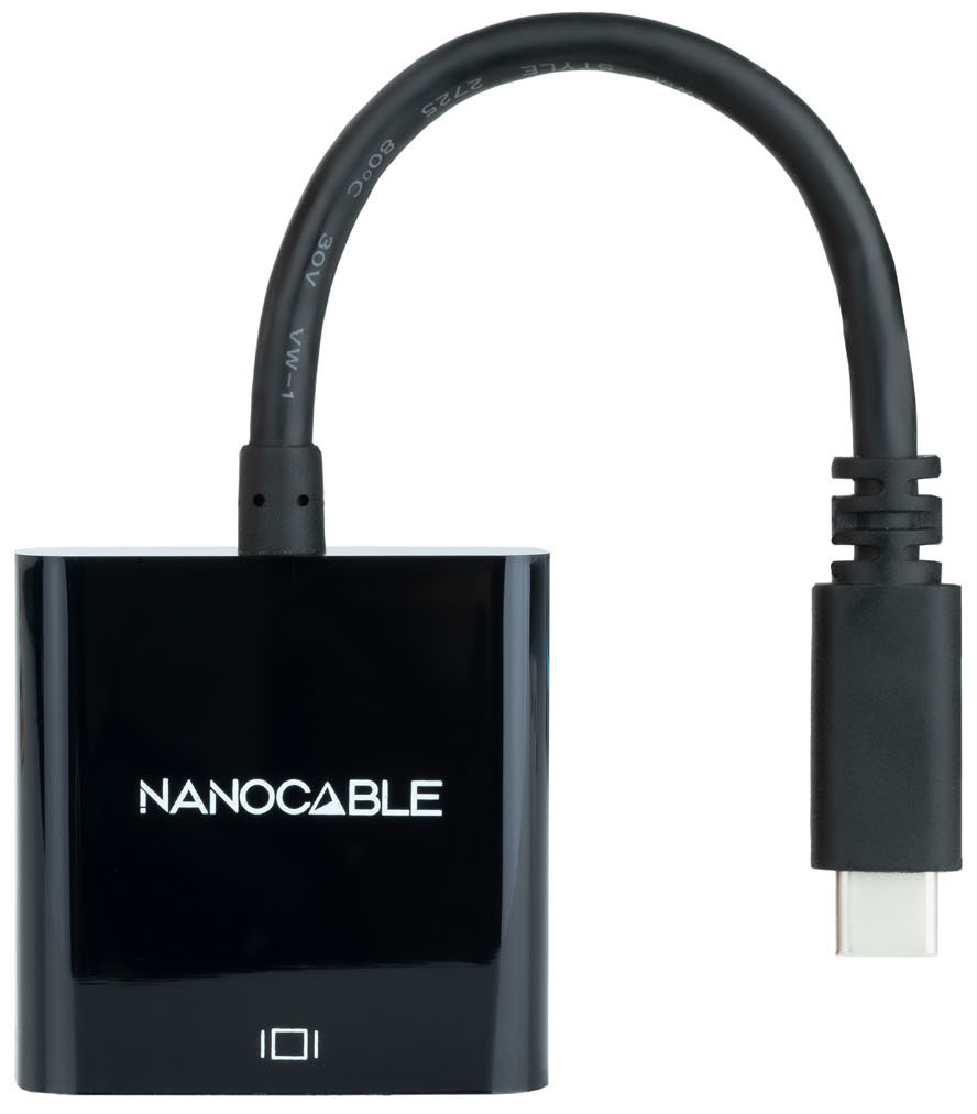Nanocable - Adaptador Nanocable USB-C M > VGA F 10 CM Preto