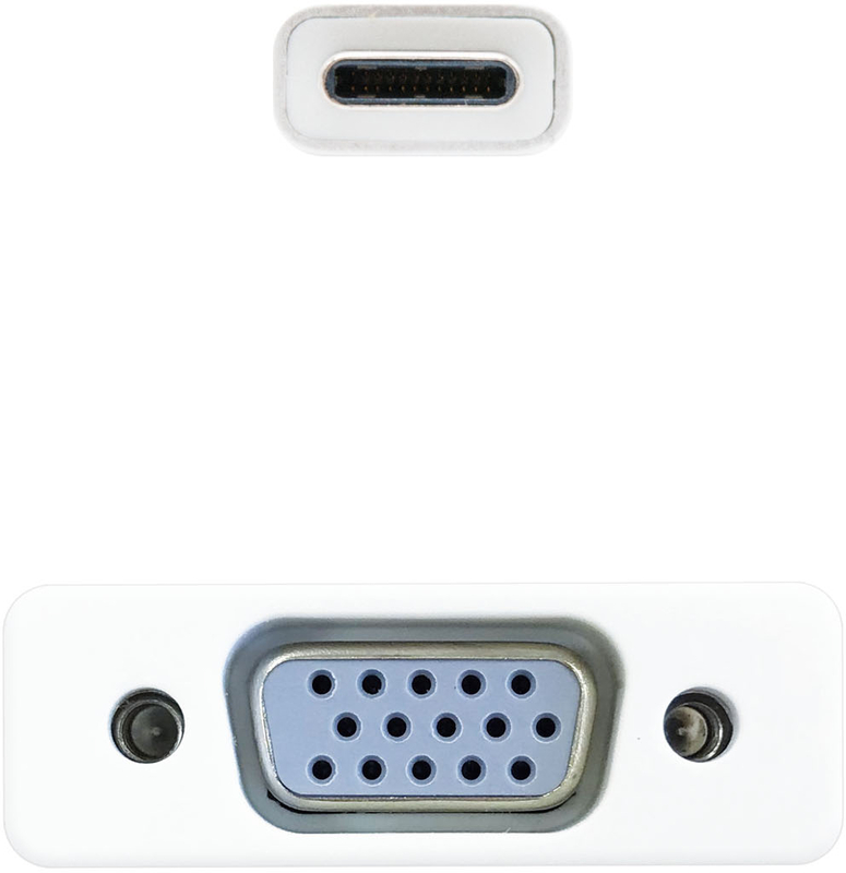 Nanocable - Adaptador Nanocable USB-C M > VGA F 10 CM Aluminio