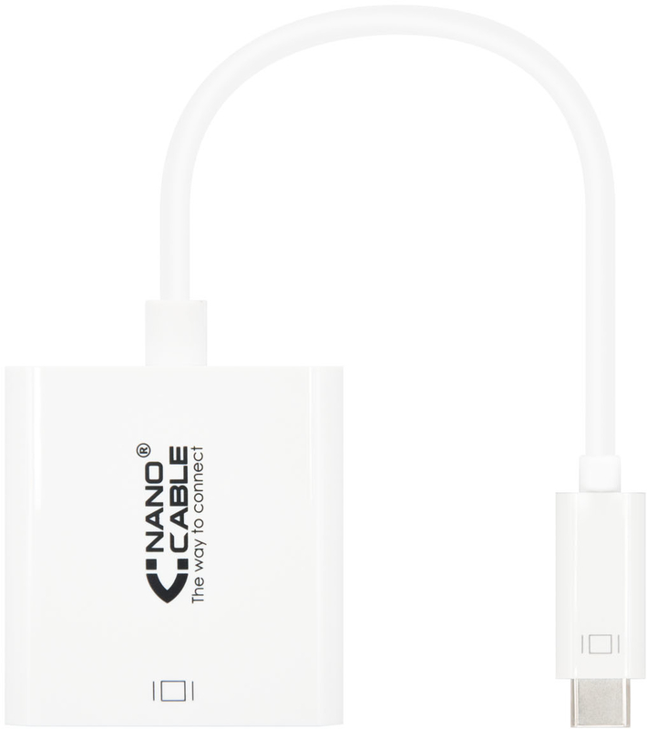 Nanocable - Adaptador Nanocable USB-C M > HDMI F 15 CM Branco