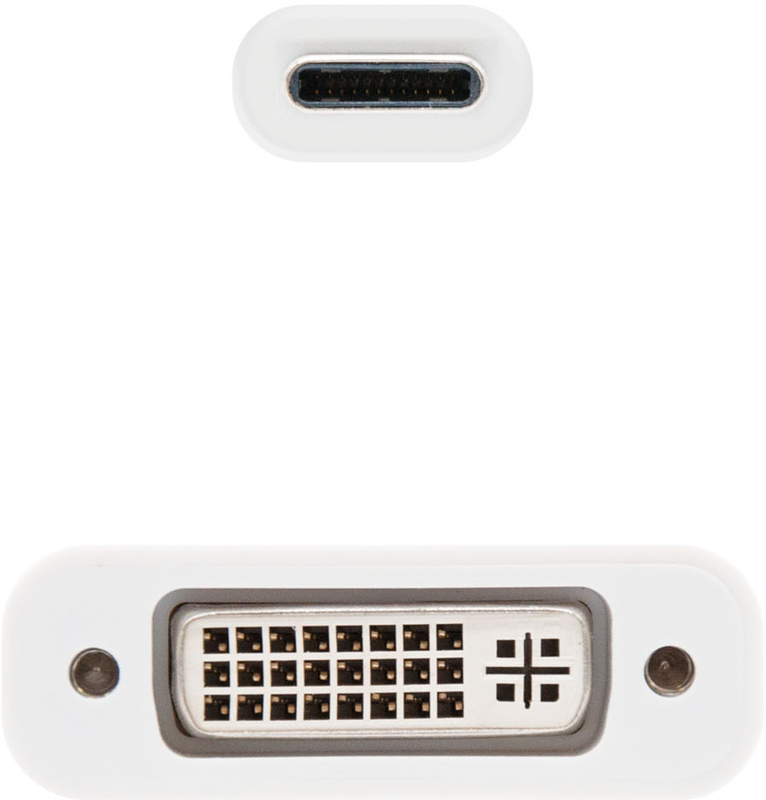 Nanocable - Adaptador Nanocable USB-C M > DVI-D F 15 CM Branco