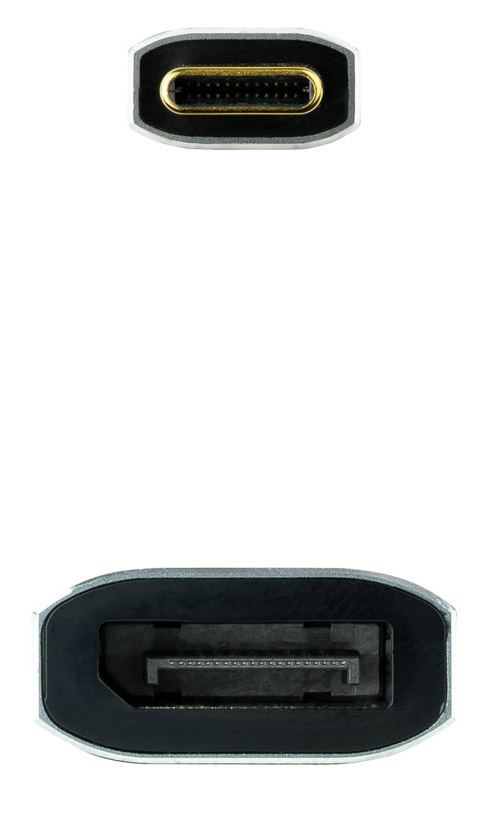 Nanocable - Adaptador Nanocable USB-C > DisplayPort 8K 15 CM Alumínio