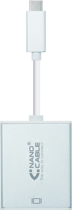 Nanocable - Adaptador Nanocable USB-C M > DisplayPort F 15 CM Aluminio