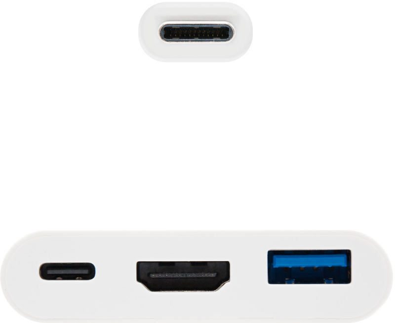 Nanocable - Adaptador Nanocable USB-C M > HDMI F / USB A / USB-C 15 CM Branco
