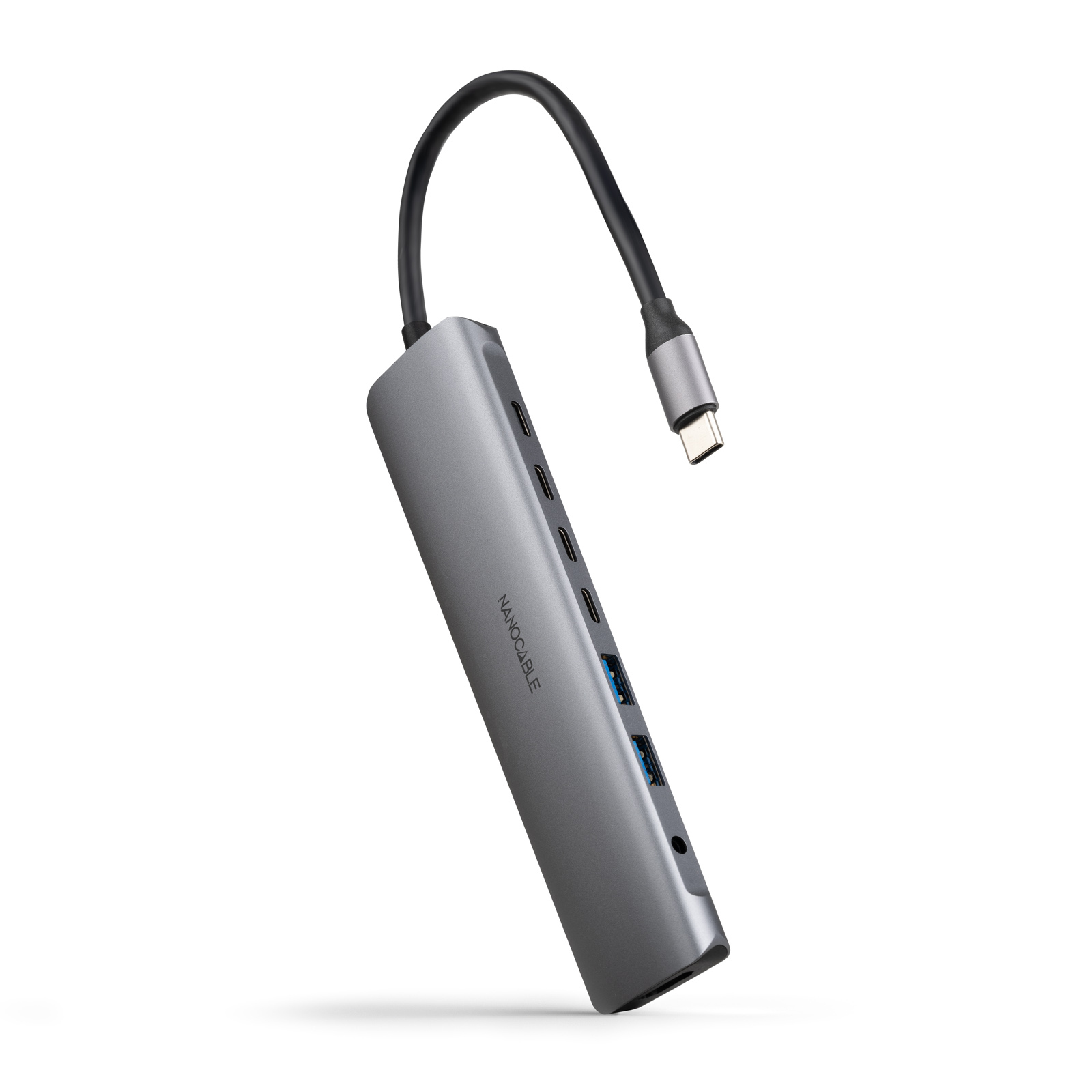 Nanocable - Hub Nanocable USB-C 2xUSB-A+3xUSB-C+USB-C CARGA+HDMI+AUDIO
