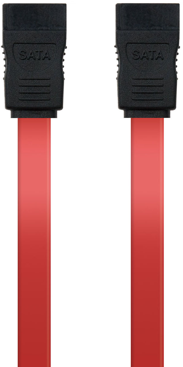 Nanocable - Cabo SATA III Nanocable 50 CM Vermelho