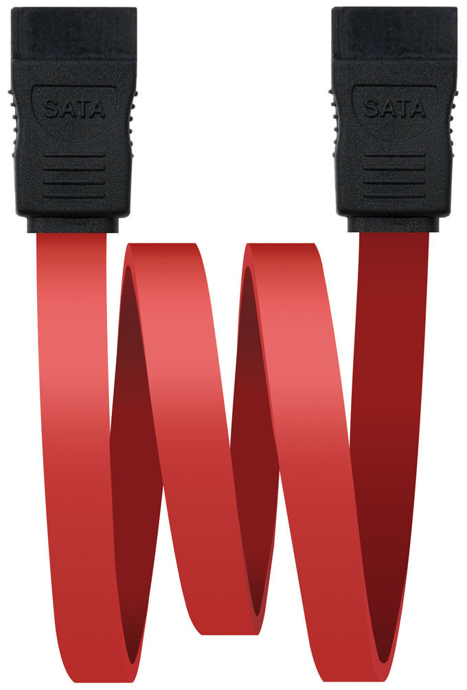 Nanocable - Cabo SATA III Nanocable 50 CM Vermelho