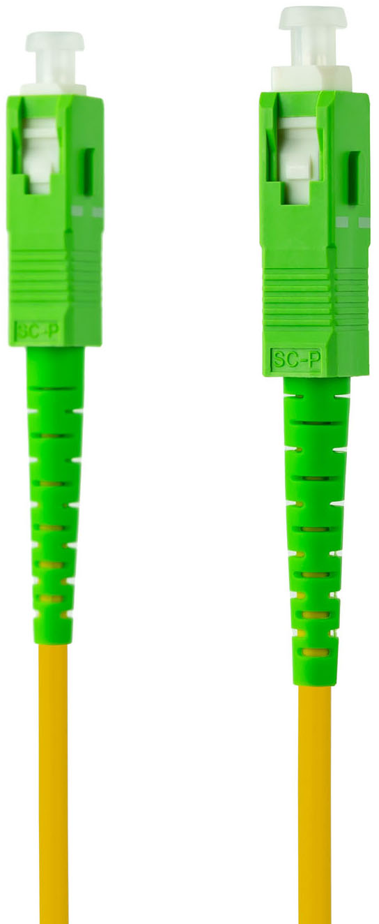 Nanocable - Cabo de Fibra Óptica Nanocable SC/APC-SC/APC Monomodo Simplex LSZH 2 M Amarelo