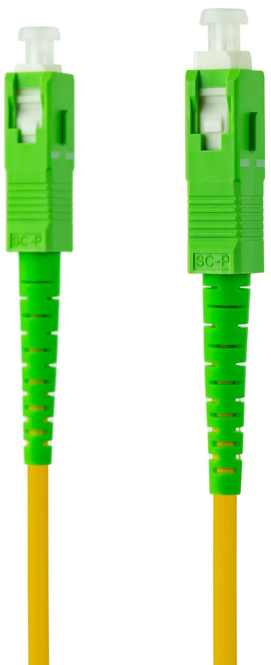 Nanocable - Cabo de Fibra Óptica Nanocable SC/APC-SC/APC Monomodo Simplex LSZH 5 M Amarelo