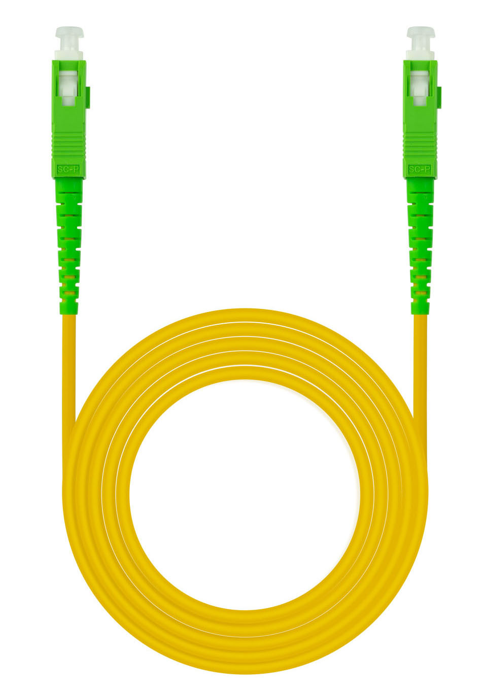 Picture of Picture of Cabo de Fibra Óptica Nanocable SC/APC-SC/APC Monomodo Simplex LSZH 10 M Amarelo