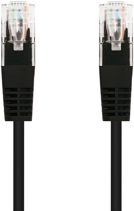 Nanocable - Cabo de Rede Nanocable RJ45 CAT.6 UTP AWG24 0.5 M Preto