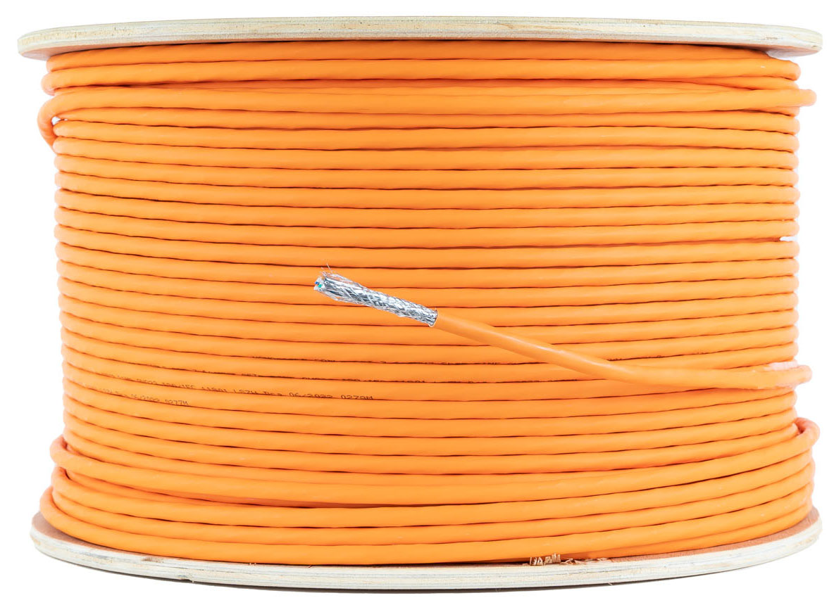 Picture of Picture of Bobine de Rede Nanocable RJ45 LSZH CAT.7 600MHZ SFTP AWG26 305 M Laranja