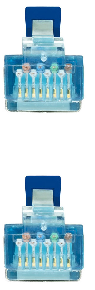 Nanocable - Cabo de Rede Nanocable RJ45 LSZH CAT.7 600MHZ SFTP AWG26 50 CM Azul