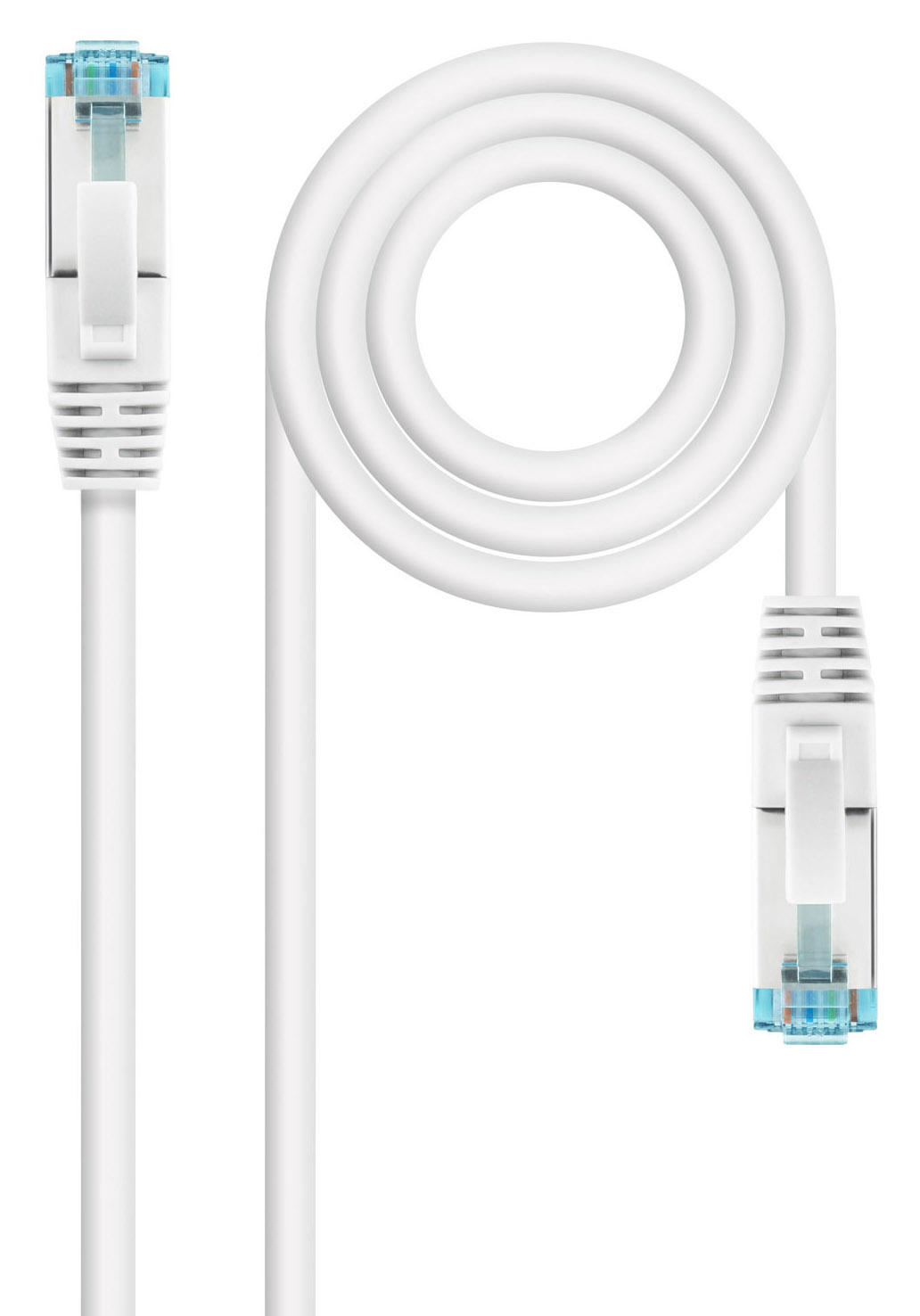 Picture of Picture of Cabo de Rede Nanocable RJ45 LSZH CAT.7 600MHZ SFTP AWG26 1 M Branco