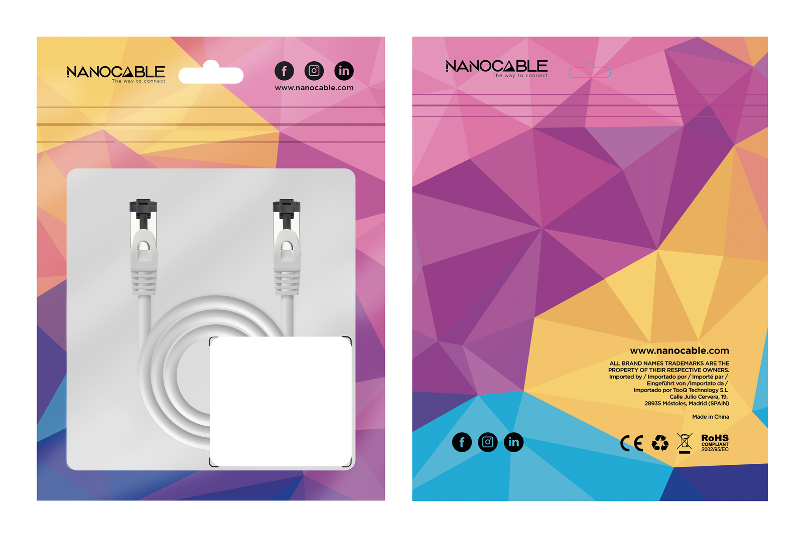 Nanocable - Cabo de Rede Nanocable CAT.8.1 2GHZ LSZH SSTP AWG26, Cinza, 3 M