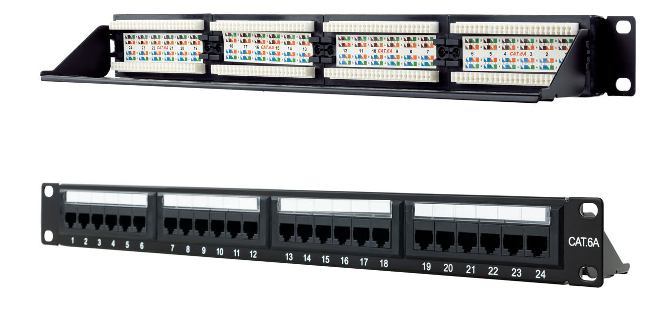 Nanocable - Patch Panel 19" Nanocable 24 Portas RJ45 Cat.6A UTP