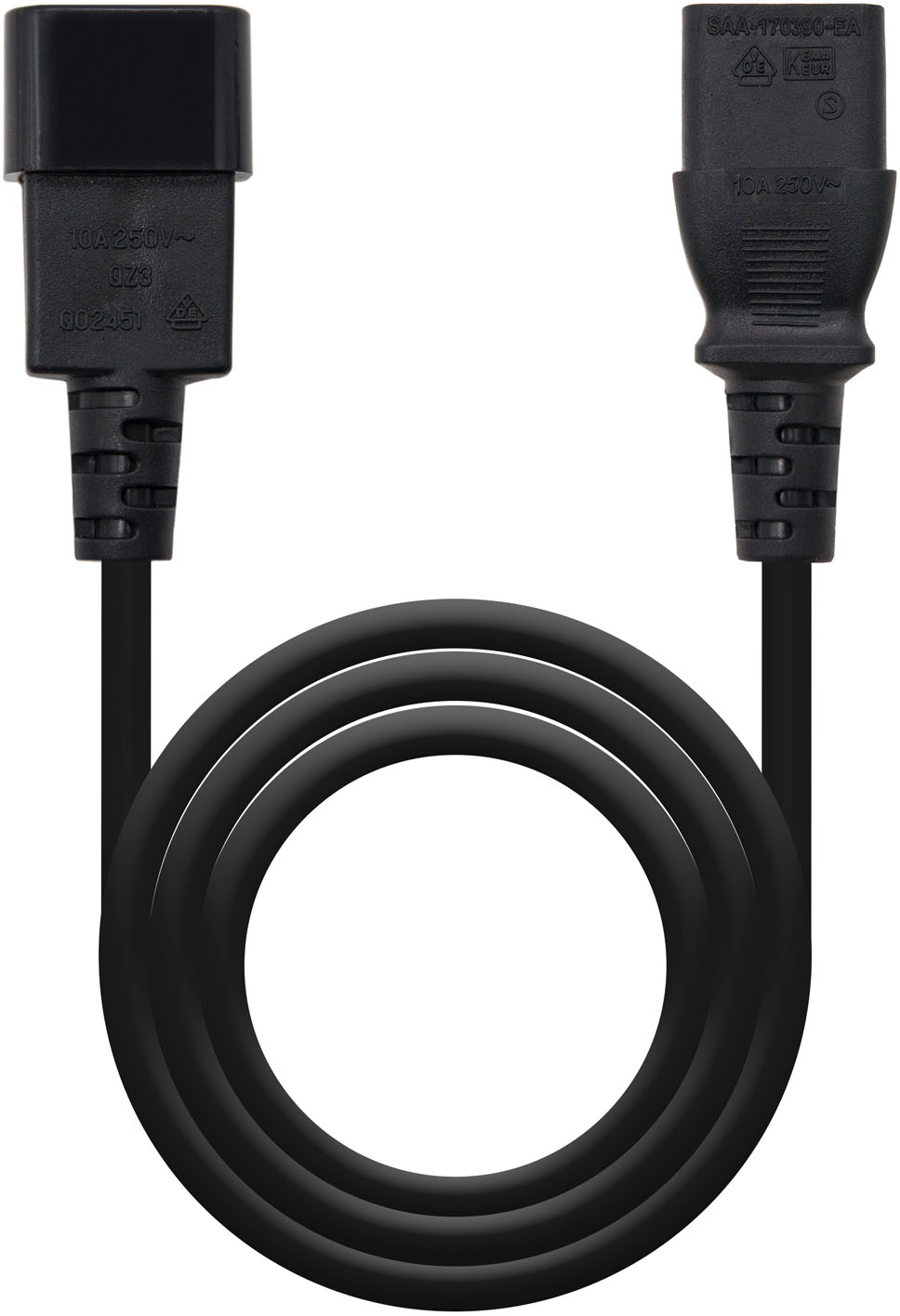 Picture of Picture of Cabo de Alimentação Nanocable C13/F-C14/M 3M Preto