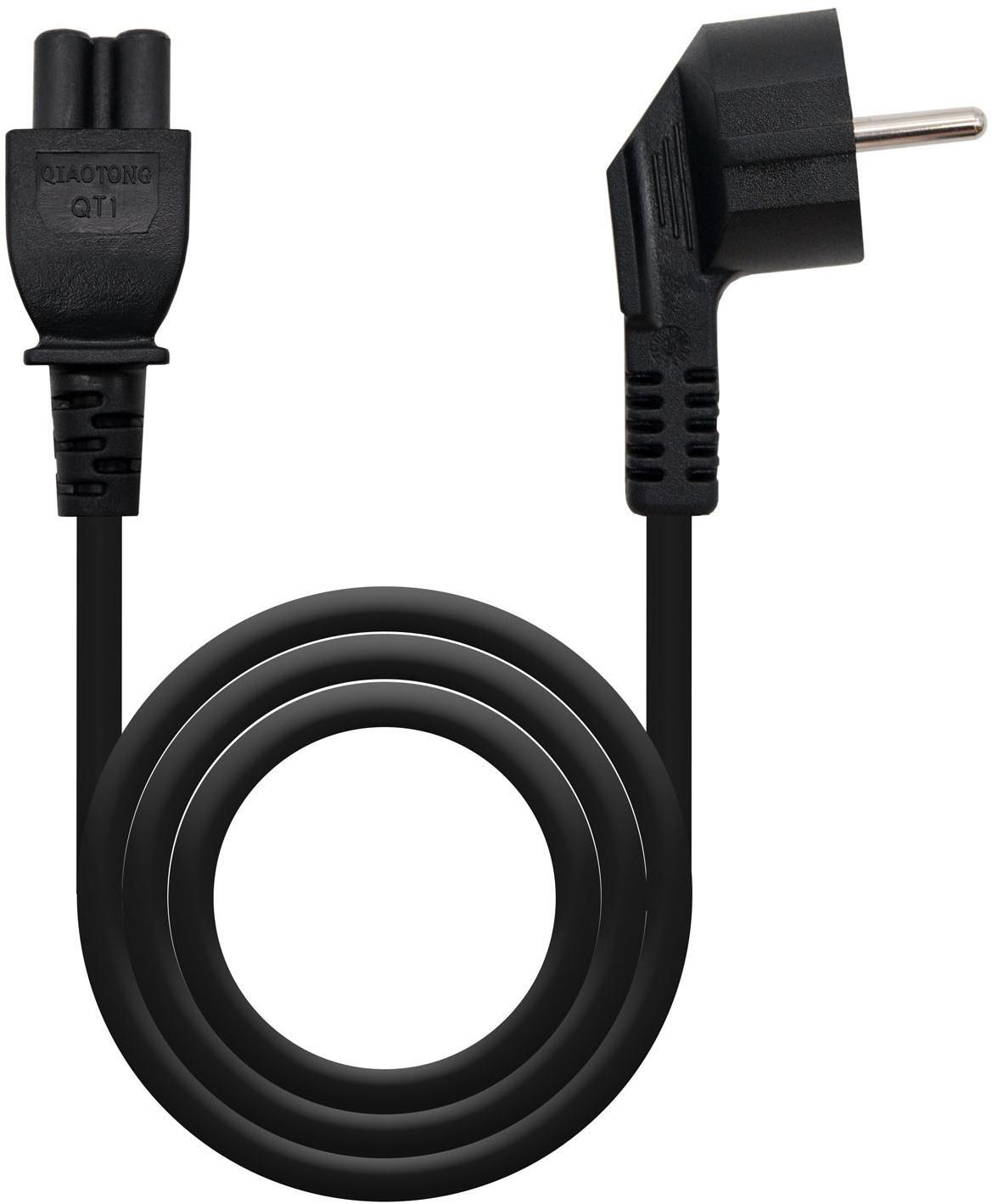 Picture of Picture of Cabo de Alimentação Trevo Nanocable CEE7 Angular/M-C5/F 3 M Preto