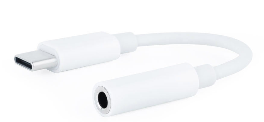 Nanocable - Cabo Conversor de Áudio Nanocable USB-C/M Jack 3.5/F 11 CM Branco