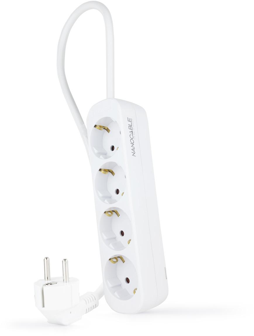 Picture of Picture of Régua Nanocable 4 Tomadas 1.4 M Branco