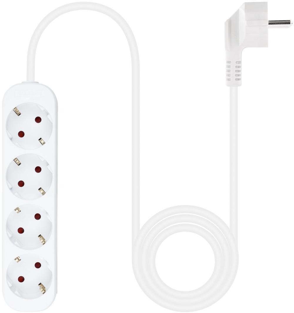 Nanocable - Régua Nanocable 4 Tomadas 1.4 M Branco